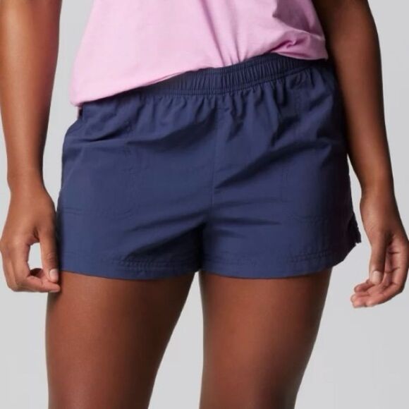 COLUMBIA Sandy River Shorts 5” High Rise Quick Dry Nocturnal Blue Size XL - Picture 1 of 8